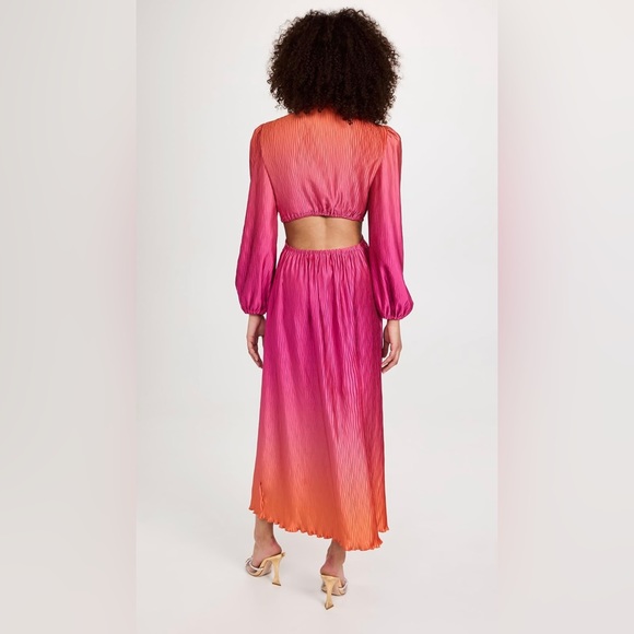 Simkhai Jaelyn Ombre Plisse Cut Out Dress - Picture 2 of 6